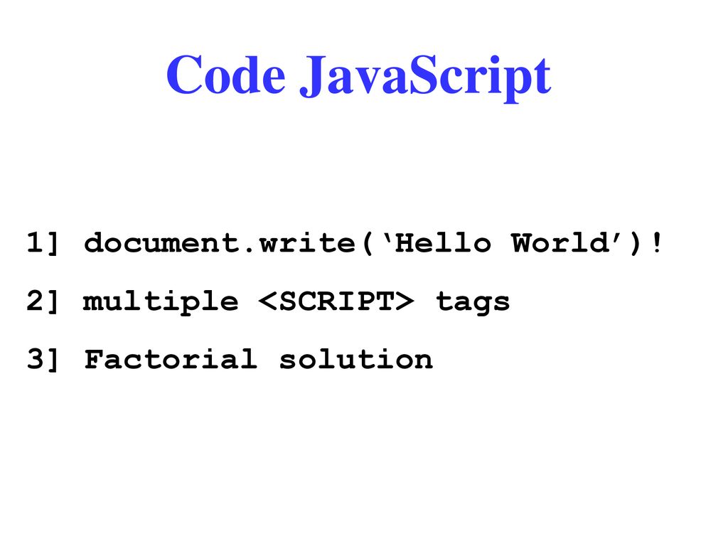 Brief Look InTo JavaScript - ppt download